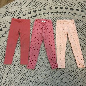 3 well worn leggings, size 4T